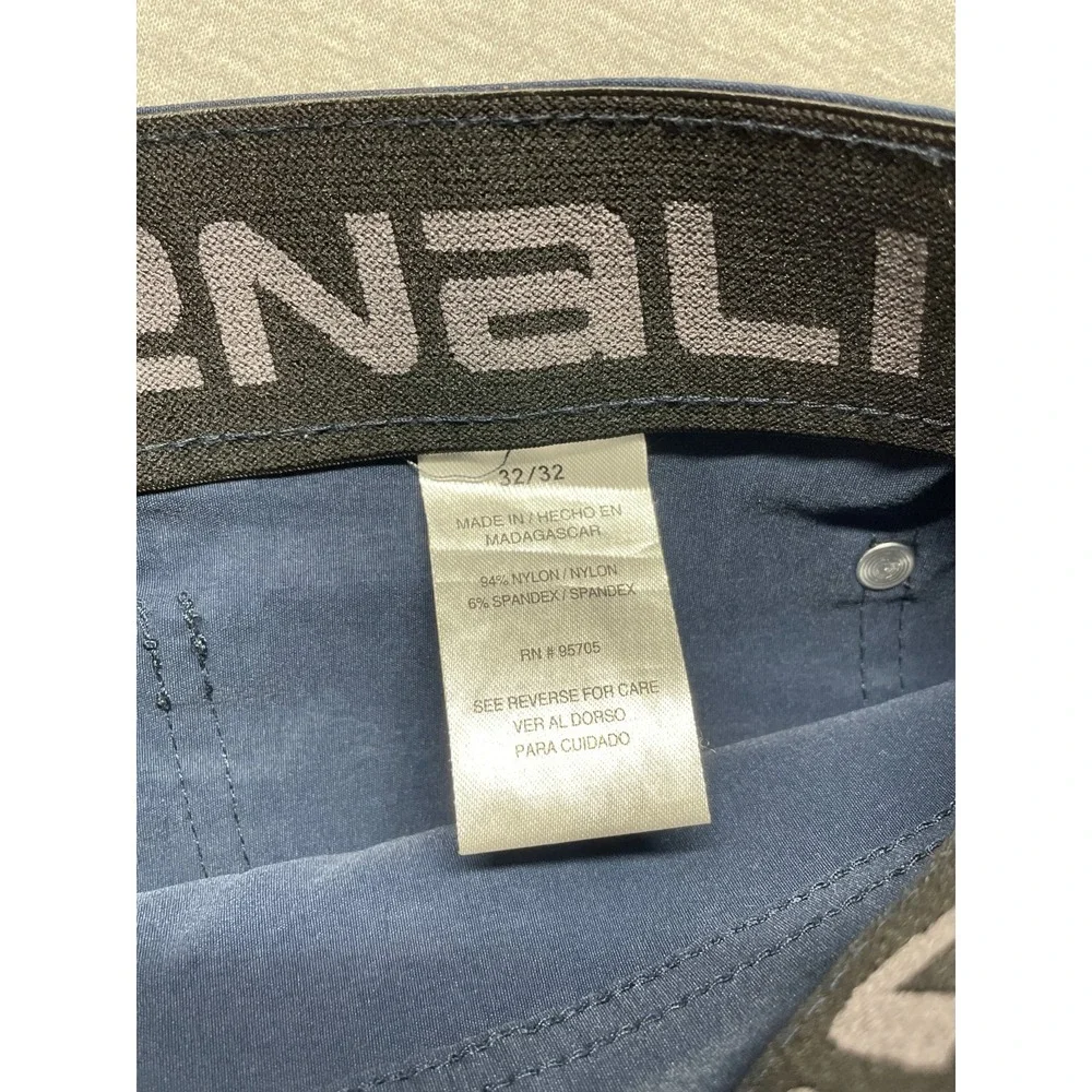 Denali Chino Pants Mens 32 Navy Nylon Stretch Casual Everyday Wear Straight Leg